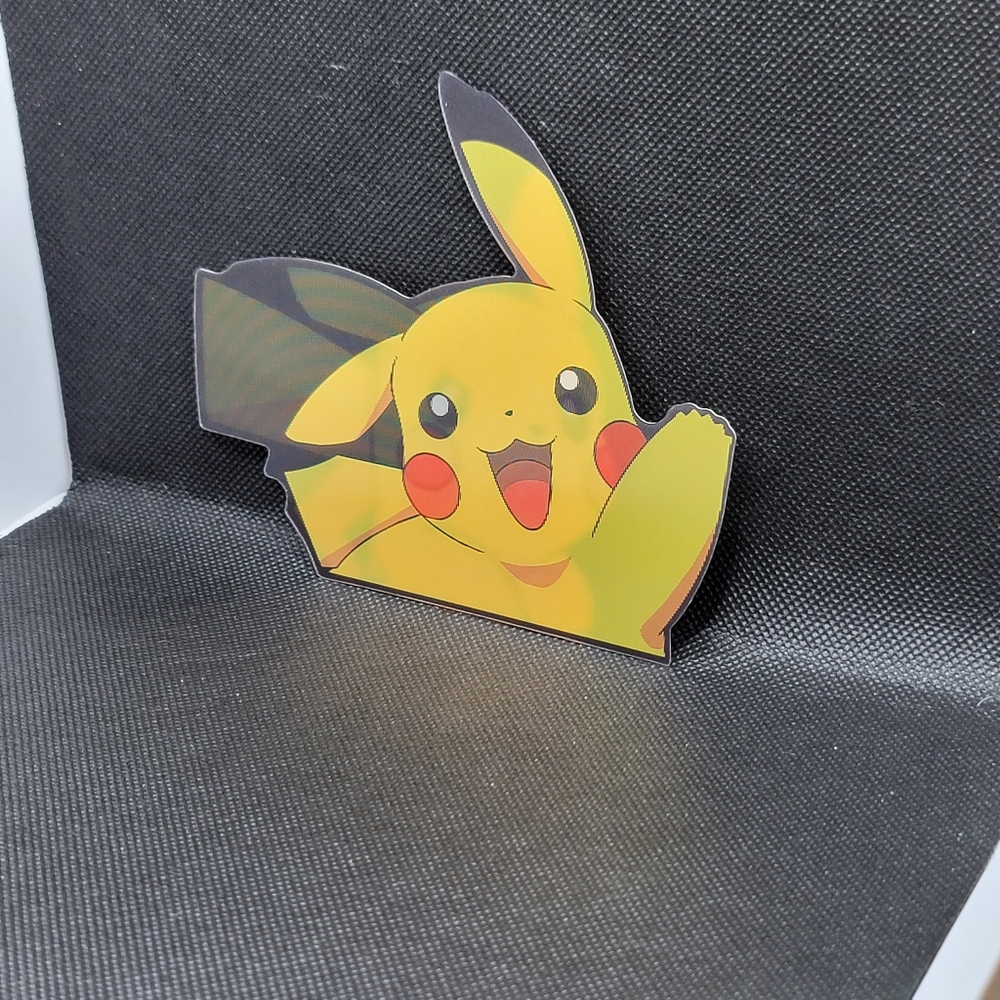 3/$15 Pikachu Holographic Motion Decal - Pokemon Lenticular Sticker